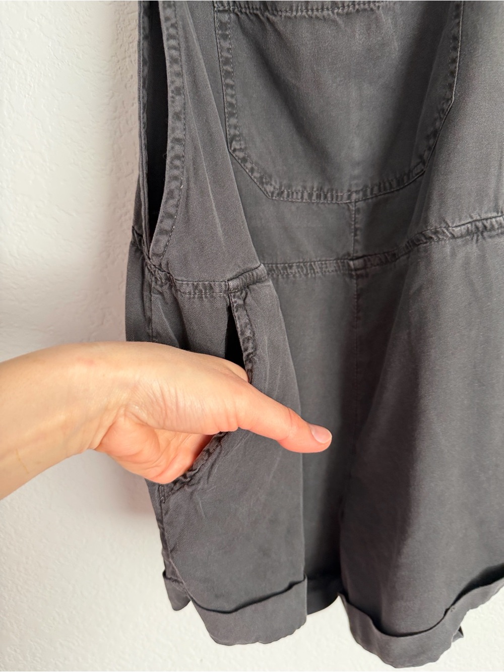 Billabong Wild Pursuit Romper Dark Gray Overalls Size M - Picture 6 of 15